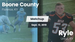 Matchup: Boone County High vs. Ryle  2019