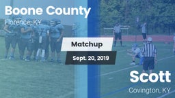 Matchup: Boone County High vs. Scott  2019