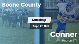 Matchup: Boone County High vs. Conner  2019