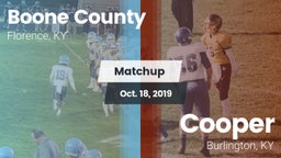 Matchup: Boone County High vs. Cooper  2019