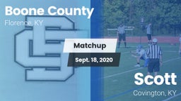 Matchup: Boone County High vs. Scott  2020