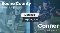 Matchup: Boone County High vs. Conner  2020