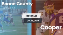 Matchup: Boone County High vs. Cooper  2020