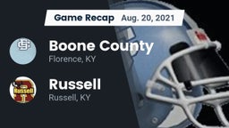 Recap: Boone County  vs. Russell  2021