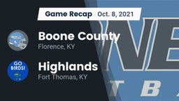 Recap: Boone County  vs. Highlands  2021