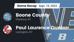 Recap: Boone County  vs. Paul Laurence Dunbar  2023