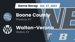 Recap: Boone County  vs. Walton-Verona  2023
