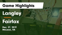 Langley  vs Fairfax  Game Highlights - Dec. 27, 2019