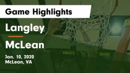 Langley  vs McLean  Game Highlights - Jan. 10, 2020
