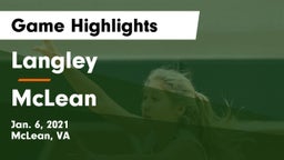 Langley  vs McLean  Game Highlights - Jan. 6, 2021