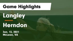 Langley  vs Herndon  Game Highlights - Jan. 13, 2021