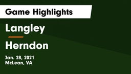Langley  vs Herndon  Game Highlights - Jan. 28, 2021