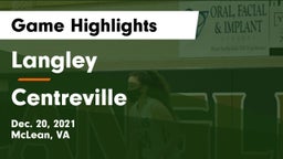 Langley  vs Centreville  Game Highlights - Dec. 20, 2021