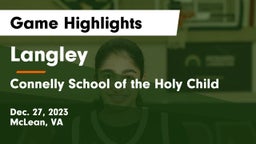 Langley  vs Connelly School of the Holy Child  Game Highlights - Dec. 27, 2023