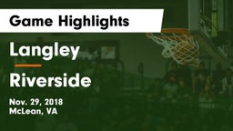 Langley  vs Riverside  Game Highlights - Nov. 29, 2018