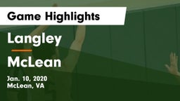 Langley  vs McLean  Game Highlights - Jan. 10, 2020