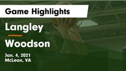 Langley  vs Woodson Game Highlights - Jan. 4, 2021