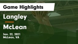Langley  vs McLean  Game Highlights - Jan. 22, 2021