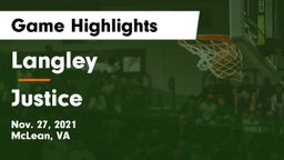 Langley  vs Justice  Game Highlights - Nov. 27, 2021