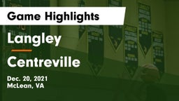 Langley  vs Centreville  Game Highlights - Dec. 20, 2021