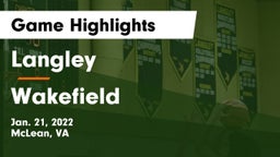 Langley  vs Wakefield  Game Highlights - Jan. 21, 2022