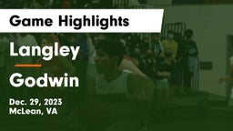 Langley  vs Godwin  Game Highlights - Dec. 29, 2023