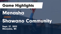 Menasha  vs Shawano Community  Game Highlights - Sept. 27, 2023