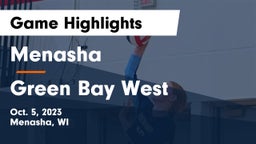 Menasha  vs Green Bay West Game Highlights - Oct. 5, 2023