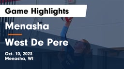 Menasha  vs West De Pere  Game Highlights - Oct. 10, 2023