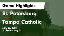 St. Petersburg  vs Tampa Catholic  Game Highlights - Jan. 28, 2022