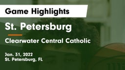 St. Petersburg  vs Clearwater Central Catholic  Game Highlights - Jan. 31, 2022