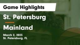 St. Petersburg  vs Mainland  Game Highlights - March 2, 2023