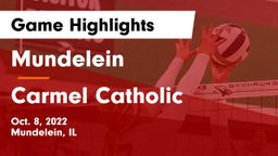 Mundelein  vs Carmel Catholic  Game Highlights - Oct. 8, 2022