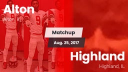 Matchup: Alton  vs. Highland  2017