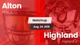 Matchup: Alton  vs. Highland  2018