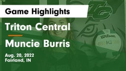 Triton Central  vs Muncie Burris  Game Highlights - Aug. 20, 2022