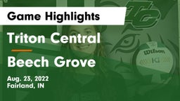 Triton Central  vs Beech Grove  Game Highlights - Aug. 23, 2022