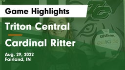 Triton Central  vs Cardinal Ritter  Game Highlights - Aug. 29, 2022
