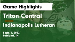 Triton Central  vs Indianapolis Lutheran  Game Highlights - Sept. 1, 2022