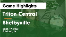 Triton Central  vs Shelbyville  Game Highlights - Sept. 19, 2022