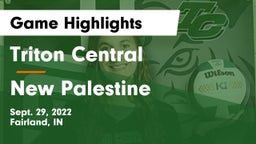 Triton Central  vs New Palestine  Game Highlights - Sept. 29, 2022