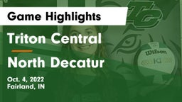 Triton Central  vs North Decatur  Game Highlights - Oct. 4, 2022