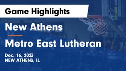 New Athens  vs Metro East Lutheran Game Highlights - Dec. 16, 2023