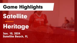 Satellite  vs Heritage  Game Highlights - Jan. 10, 2024