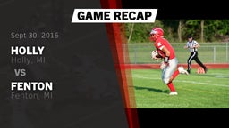 Recap: Holly  vs. Fenton  2016