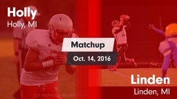 Matchup: Holly  vs. Linden  2016