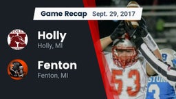 Recap: Holly  vs. Fenton  2017
