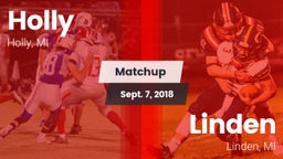 Matchup: Holly  vs. Linden  2018