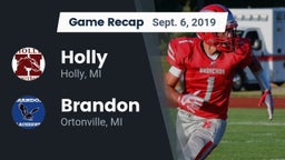 Recap: Holly  vs. Brandon  2019