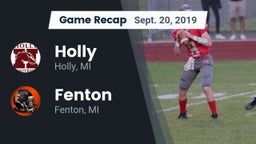 Recap: Holly  vs. Fenton  2019